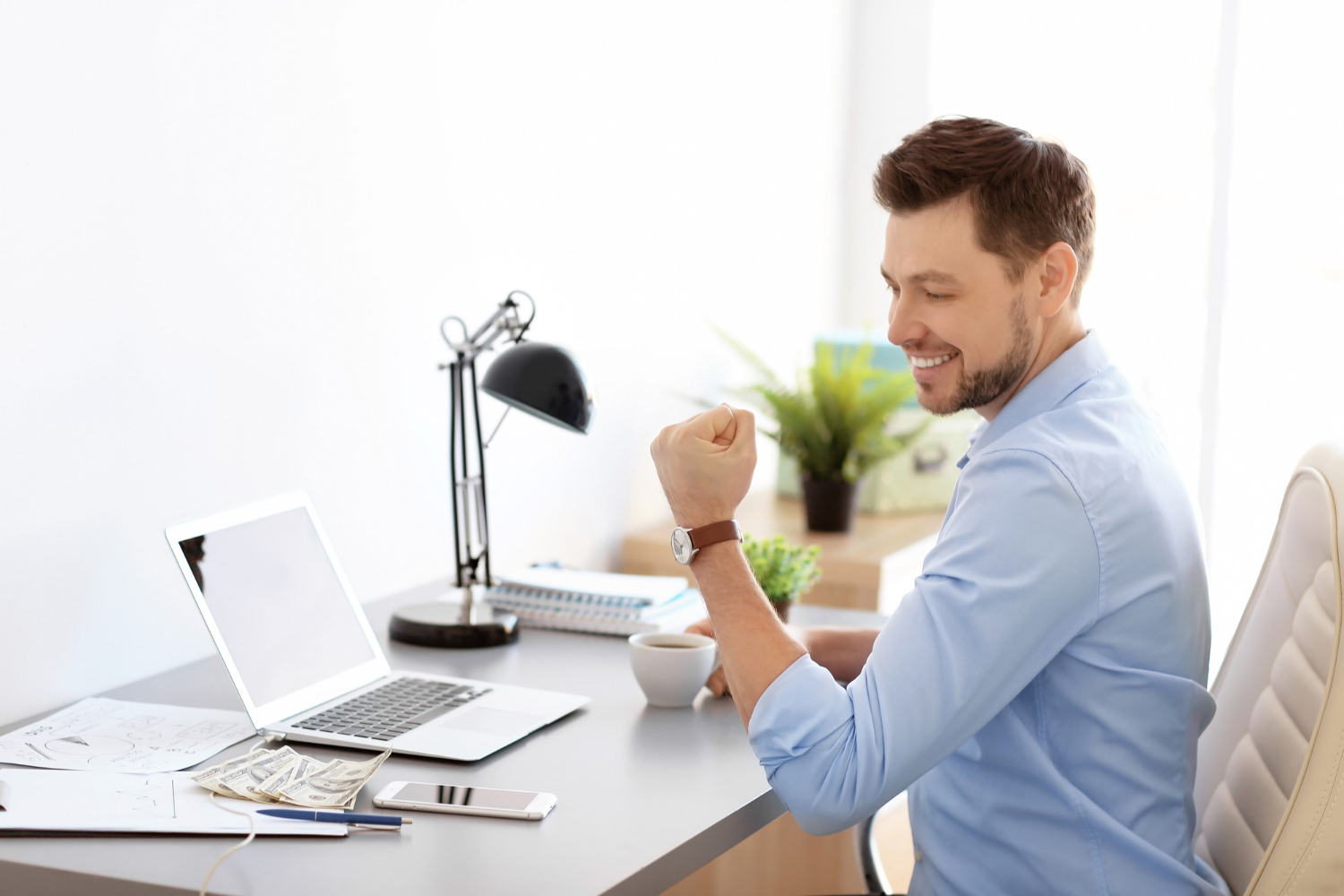 Motivated Worker after Rocket Start